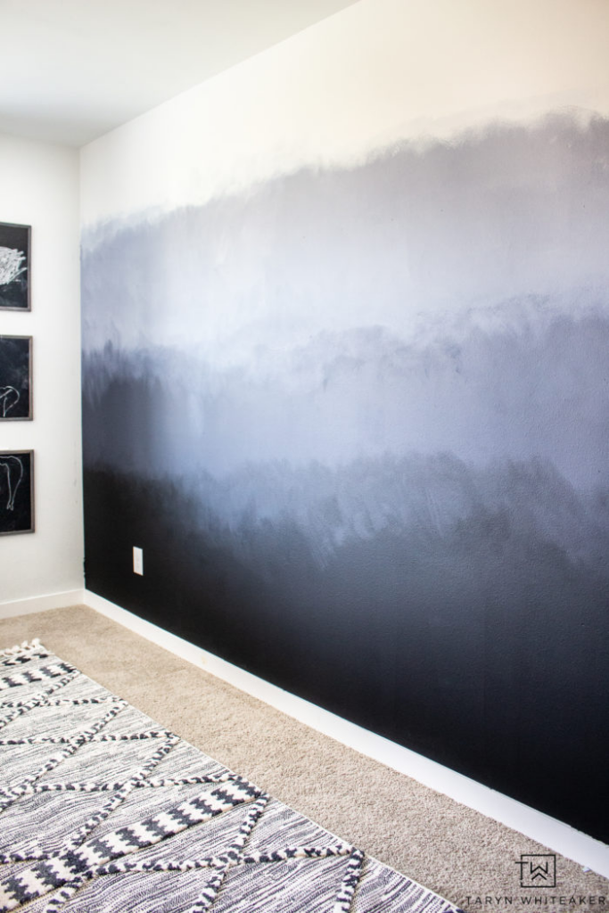 painted ombre wall 